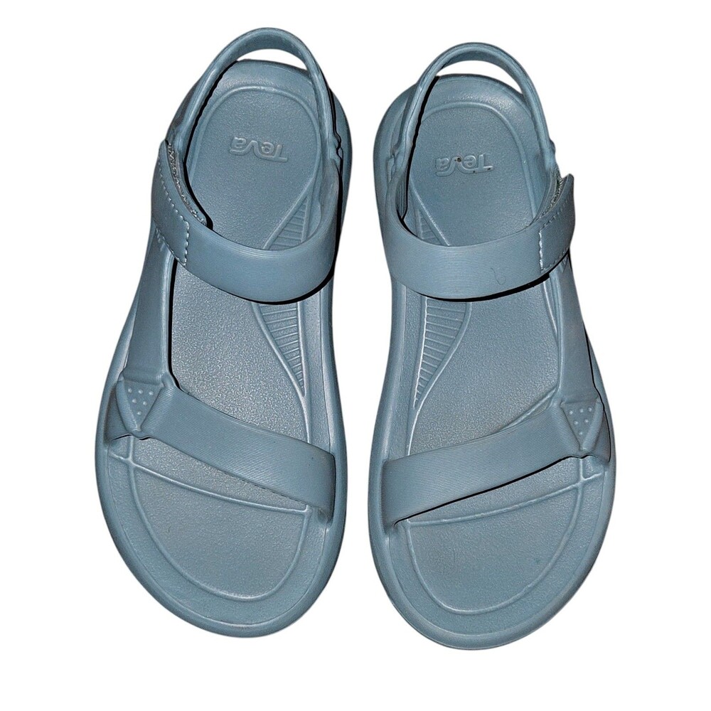 TEVA HURRICANE DRIFT WOMEN SANDALS SIZE 8 Teal BLUE RUBBER Vacation Beach Core